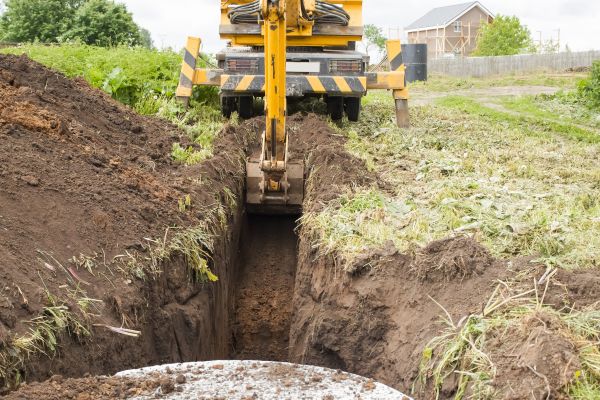 Drainage Trench Installation in Eau Claire