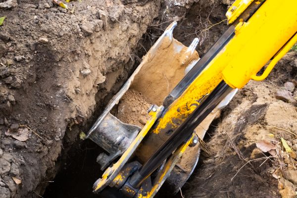 Downspout Trenching in Eau Claire
