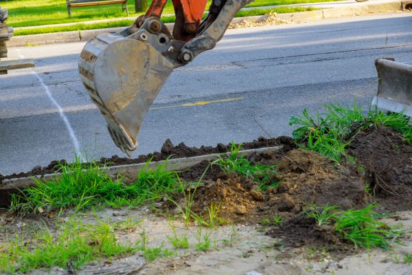 Sewer Line Trenching in Eau Claire
