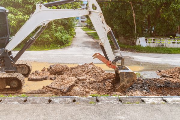 Water Line Excavation in Eau Claire